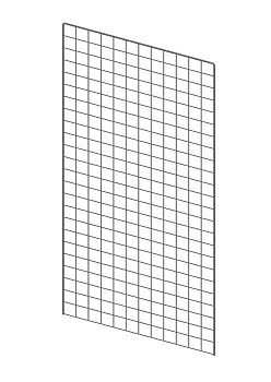 GP1000x400 Панель-сетка 1000x400мм, хром