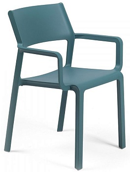 Кресло пластиковое Trill Armchair бирюзовый