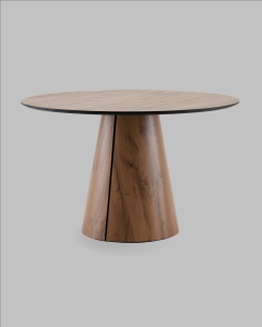 Стол круглый Стивенсон D120 столешница HPL дуб вотан