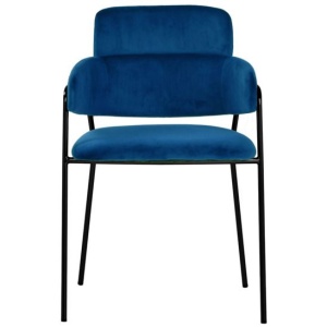 Стул Napoli, синий, черные ножки цена 10 568.50 ₽ Стул Napoli, синий, черные ножки