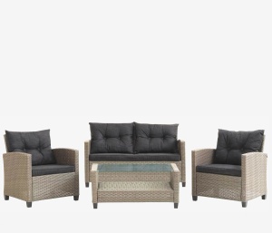 Комплект плетеной мебели AFM-805B Beige/Dark grey