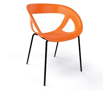 Кресло пластиковое Moema 69 оранжевый