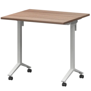 Стол мобильный складной Моби МБ22-80.70 Темный шимо/Белый