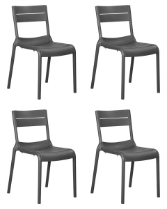 Набор 4 шт Стул обеденный DOBRIN TIM, темно-серый (GR-04) цена 9 950 ₽ Набор 4 шт Стул обеденный DOBRIN TIM, темно-серый (GR-04)