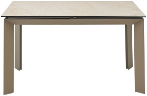 Стол КРЕМОНА (CREMONA) 140 цвет KL-105, итальянская керамика / ТАУПЕ, ®DISAUR