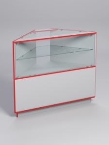 Прилавок "ТОРГОВЫЙ" №9, Серый, кромка красная