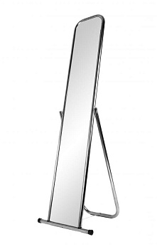  Зеркало напольное примерочное 5MS-01 цвет хром Зеркальное полотно: 250х1500мм. цвет Черный