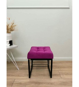 Банкетка Марсей 40-44 с полкой (фуксия/черный)