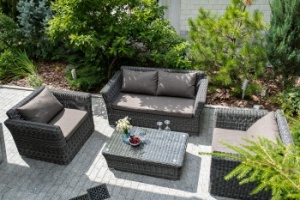 "Капучино Cингл" лаунж-зона из искусственного ротанга, цвет графитцвет Графит