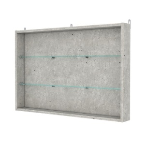 Витрина настенная №3-1ГУ, Метрополитан Грей