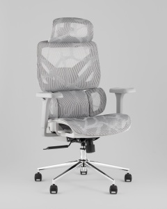 Кресло офисное TopChairs Structo серая сетка