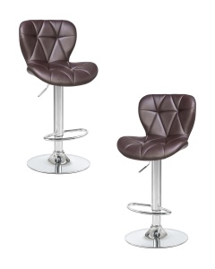 Набор 2 шт Стул барный DOBRIN BARNY, коричневый