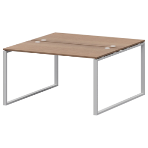 Бенч двойной на 2 рабочих места Арго-М АМБ.О-002.60 Орех гварнери/Белый