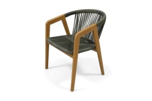 "Будапешт" стул из искусственного ротанга, цвет темно-серыйцвет Темно-серый