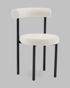 Стул обеденный Флорео букле молочный