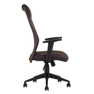 Кресло офисное TopChairs Studio, коричневое