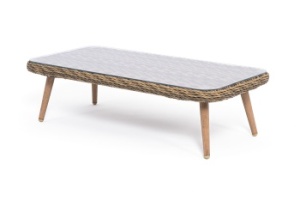 "Прованс" столик журнальный из ротанга, цвет соломенныйцвет соломенный