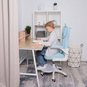 Кресло поворотное RAVEL, ткань, (синий)