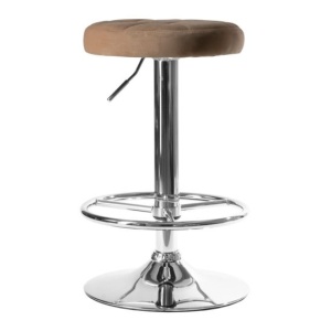 Барный табурет Кавагучи, бежевый велюр