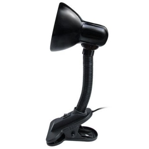 Настольная лампа / светильник SONNEN OU-108, на прищепке, цоколь Е27, черный, 236679