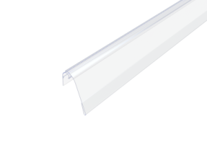 Ценникодержатель NS39 прозрачный, 1000 мм, на корзины из металлических прутьев