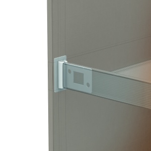 Держатель картонной полки съемный CORR-A-CLIP, цвет белый