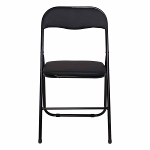 Стул складной JAKE, ECONOM, кожзам, чёрный