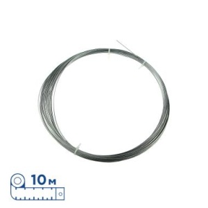 Трос стальной для подвешивания WIRE, намотка 10 м.