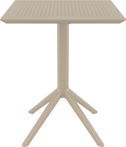 Стол пластиковый складной Sky Folding Table 60 бежевый