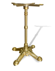 Подстолье Bistrot золотого цвета, классическое, чугунное, для кафе и баров, модель 3063 (Gold)