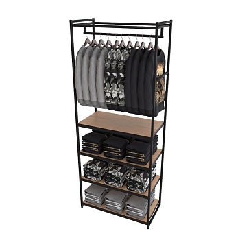 Стеллаж для одежды A2290-19-ЧДС 220х90х45