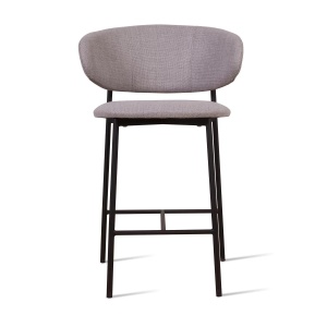 Стул полубарный Adele, рогожка wellton 912, серый