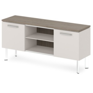 Тумба-купе с нишей G-69 Грандеза - Grandeza (Великолепие)цвет Дуб Верцаска Латте и Бежевый песок