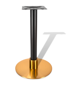 Ножка для стола, дизайнерская, вставка из нитрида титана, для современных ресторанов, золото и порошковая покраска, модель 4211