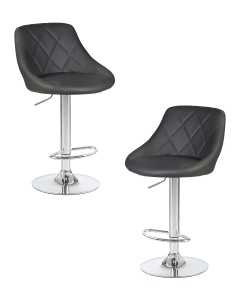 Набор 2 шт Стул барный DOBRIN LOGAN, серый