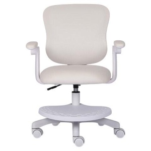 Кресло детское с подставкой для ног BRABIX "Sky MG-206", велюр, бежевое, 533156