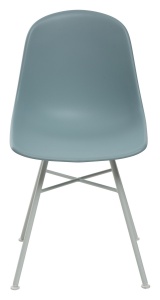 Стул BONNIE 292-CPP ICE BLUE/ WHITE на металлическом каркасе 