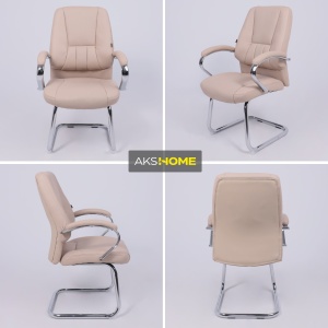 Стул King, бежевый, экокожа