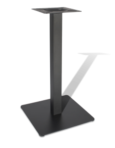 Подстолье металлическое квадратное черное, для кафе, серия Лайн, артикул 4005 усиленное
