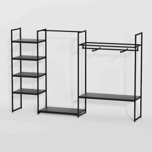 Стеллаж в стиле Loft КЧ-1708 для одежды