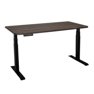Стол с регулировкой высоты электрический LuxAlto LA-T33-2A3 черный/дуб коричневый ЛДСП 120*60*2.5