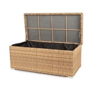 "Порту" сундук водонепроницаемый из искусственного ротанга, цвет соломенныйцвет соломенный