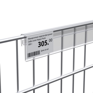 Ценникодержатель KEL39 прозрачный, 1000 мм