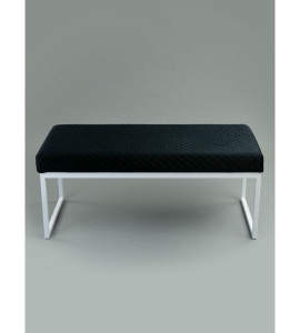 Банкетка Марсей 95-44 (черный/белый)