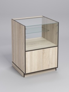 Прилавок "ТОРГОВЫЙ" №3-600, Дуб Сонома, кромка Дуб Венге