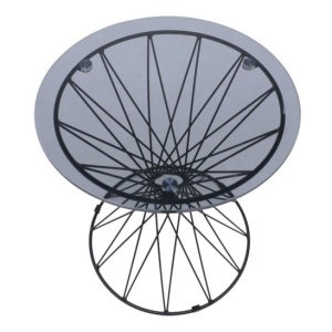 Стол журнальный ONLY тонированное стекло, черный