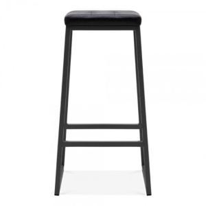 Стул Консек барный, мягкий, черный