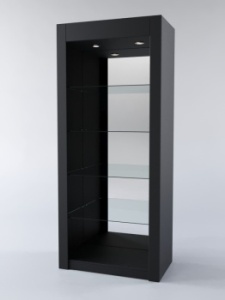 Витрина "НЕОМОДЕРН" №7 (открытая, задняя стенка - зеркало), Черный