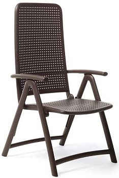 Кресло пластиковое складное Darsena кофе