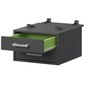 Тумба подвесная для столов на м/каркасе Арго-М АМТ2-02.73 Антрацит/Антрацит